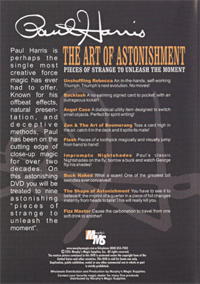 Art Of Astonishment Magic DVD by Paul Harris