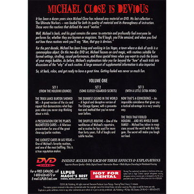 Devious Volume 1 by Michael Close Magic DVD