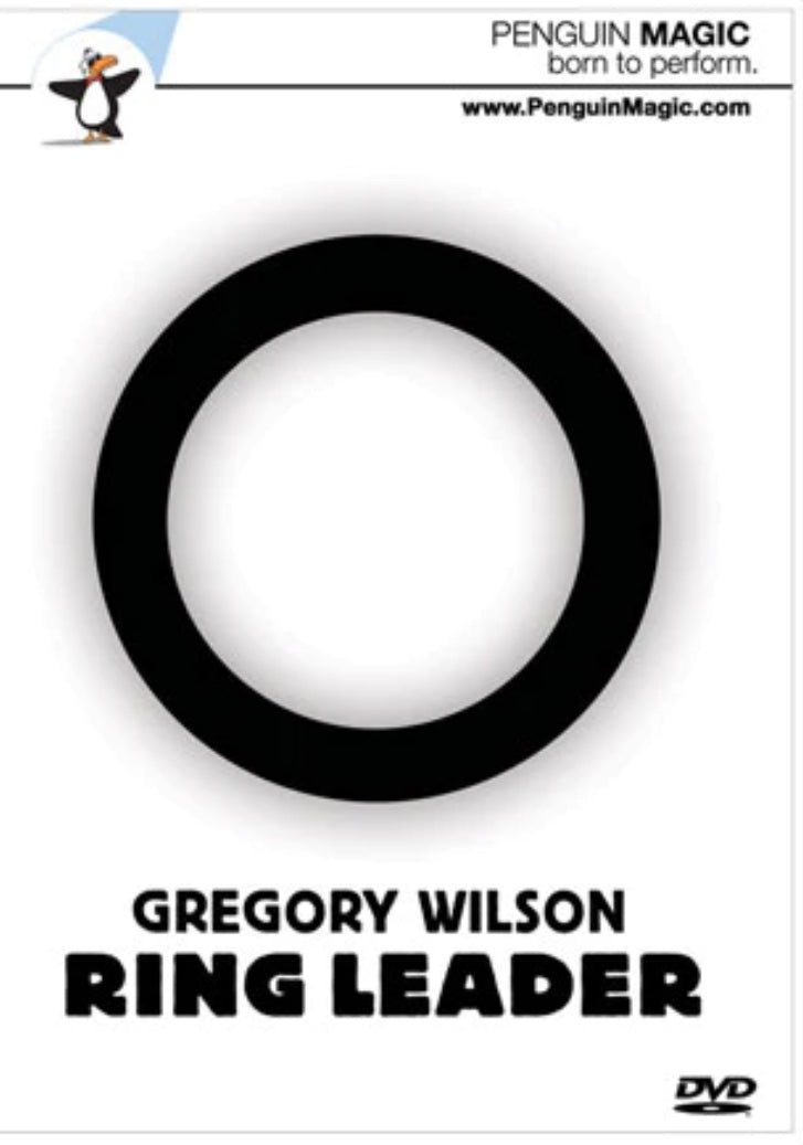 Gregory Wilson's Ring Leader magic DVD cover, featuring a black circle graphic.