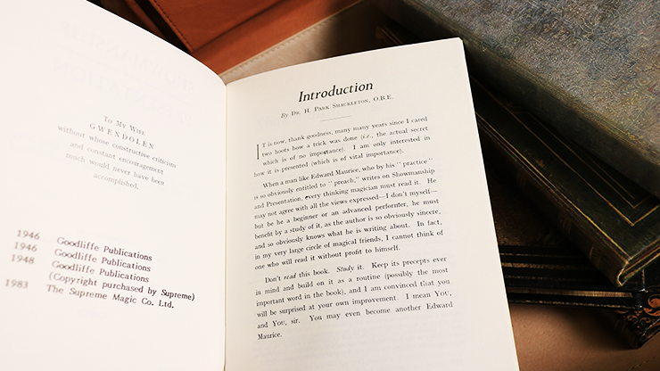 Showmanship and Presentation Book by Edward Maurice
