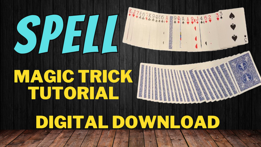 Magic Card Trick Tutorial - Spell - Digital Download