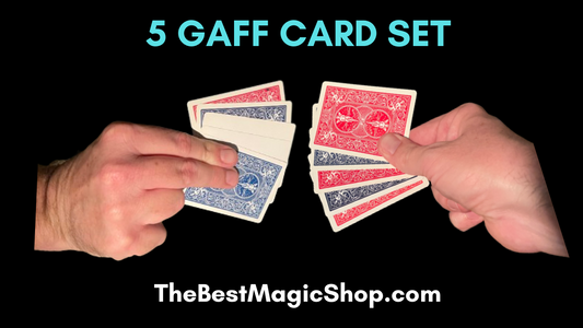 5 Gaff Card Set - Magic Cards - Video Instructions Included