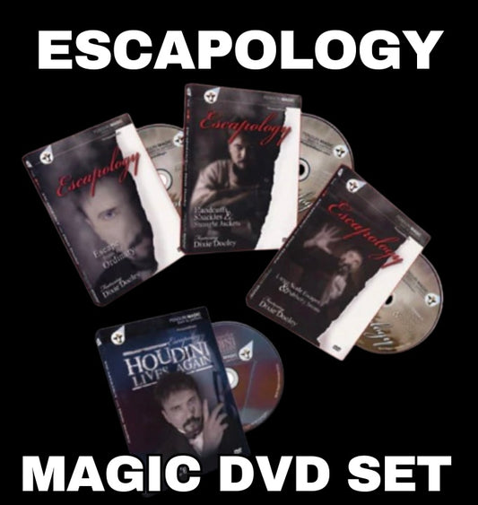 Magic DVD set Escapology featuring Escapology and Houdini Live Again.