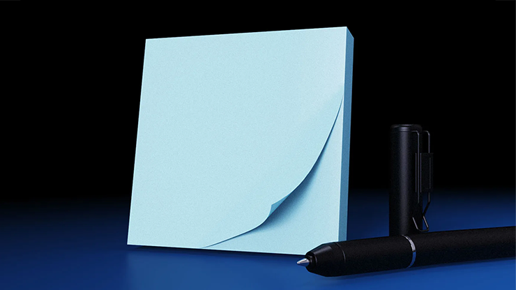 The Iarvel Magic Post-It Pad (Blue) Magic Trick by Iarvel Magic