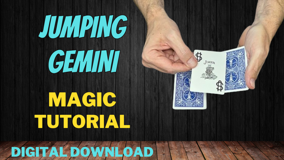Magic Card Trick Tutorial- Jumping Gemini - Digital Download – The Best ...