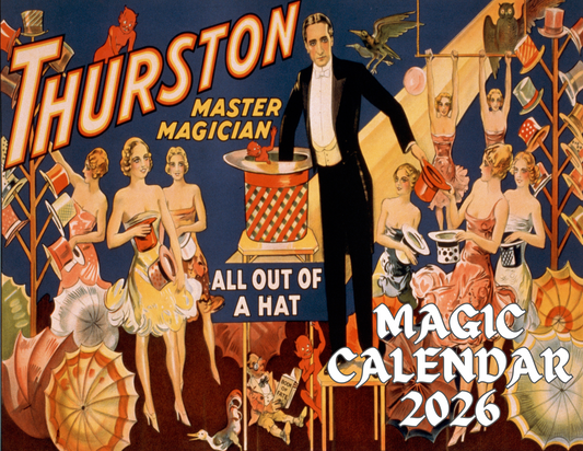 13 Month Magic Calendar 2026 - Vintage Magic Posters Wall Calendar - Pre Order