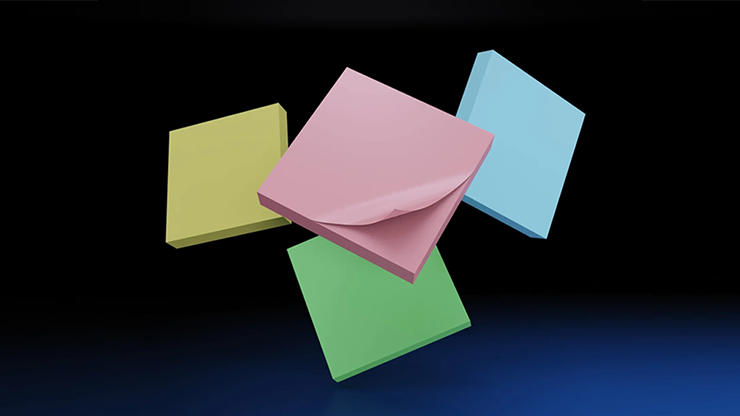 The Iarvel Magic Post-It Pad (Blue) Magic Trick by Iarvel Magic