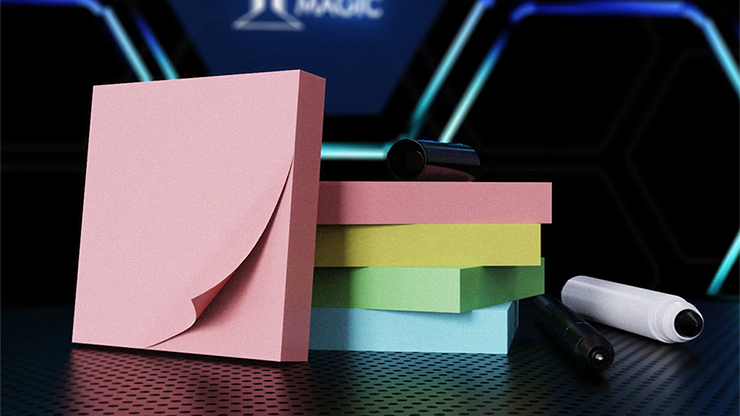 The Iarvel Magic Post-It Pad (Blue) Magic Trick by Iarvel Magic