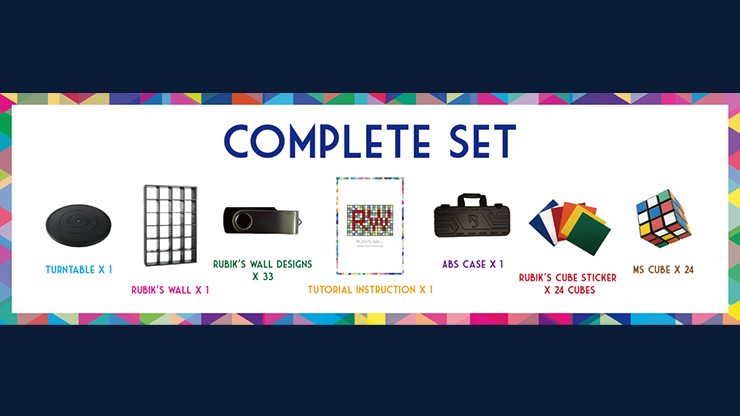 RUBIKS WALL Magic Trick Complete Set by Bond Lee