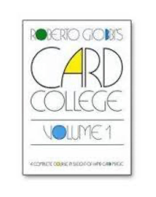 Card College Volume 1 Magic Book by Roberto Giobbi