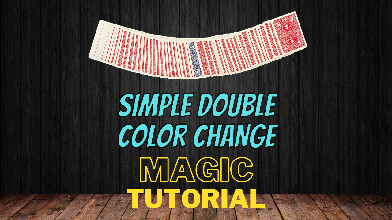 Same Color Magic Magic Card Trick Tutorial - Simple Double Color Change Digital Downloa ...